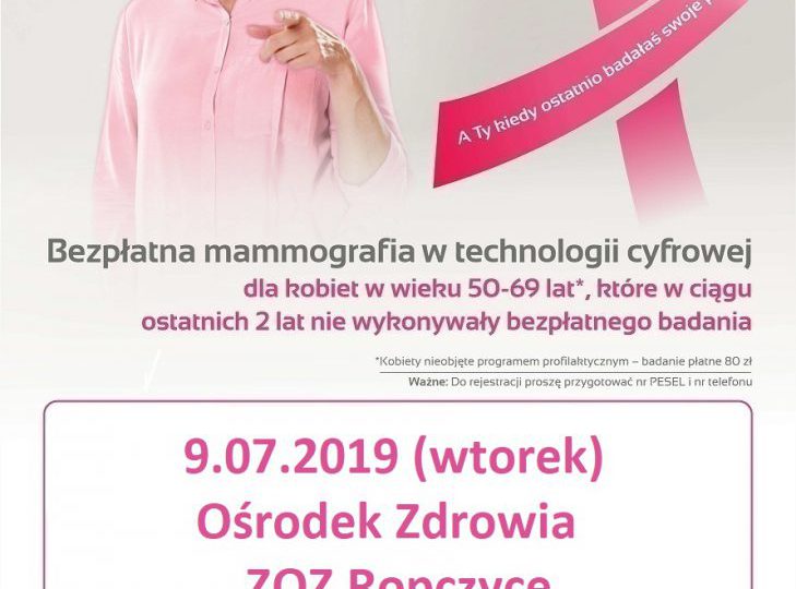 Dębica, Ropczyce, Nisko: Zapraszamy na bezpłatne badania mammograficzne