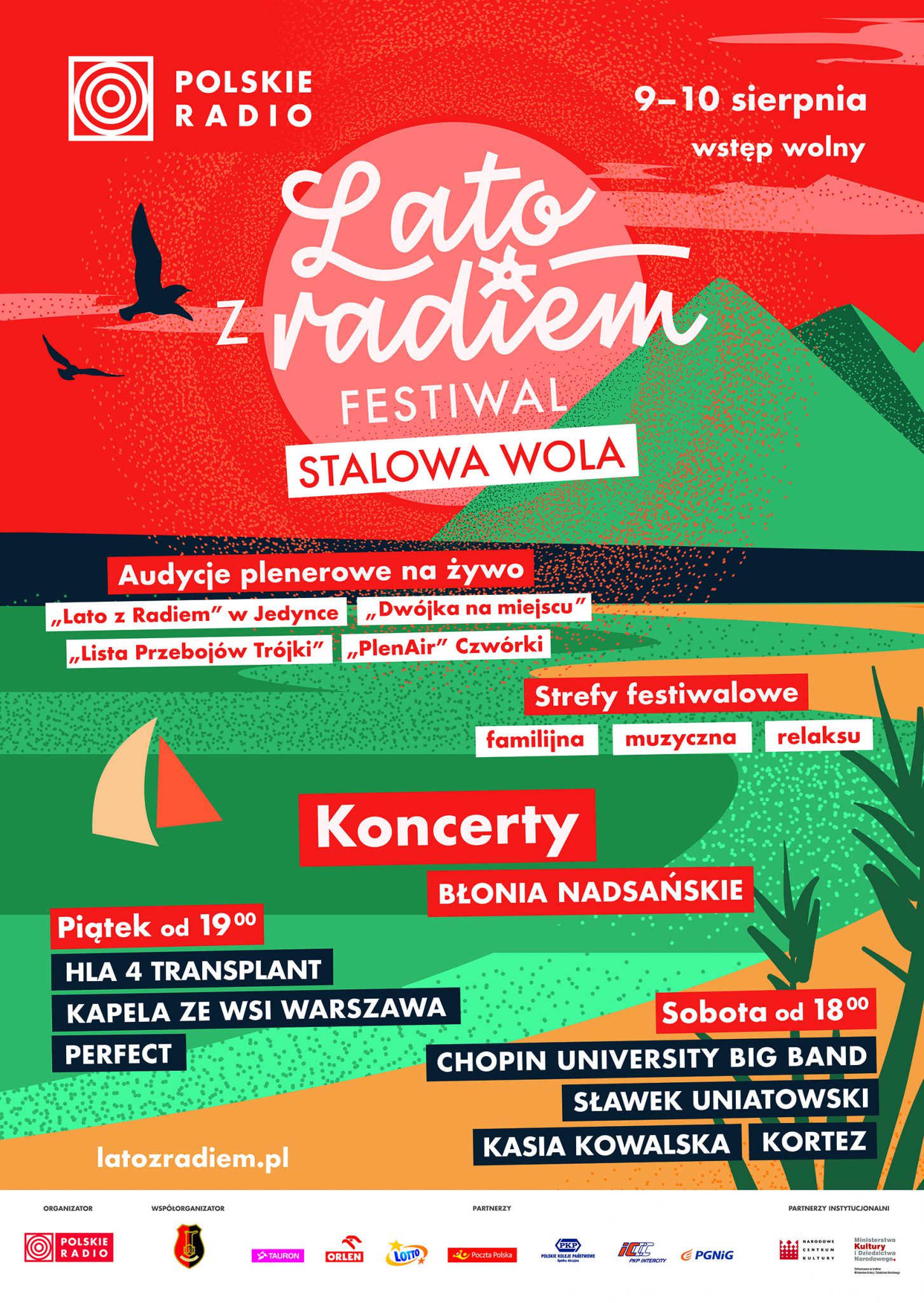 Plakat koncertu Lato z radiem w Stalowej Woli