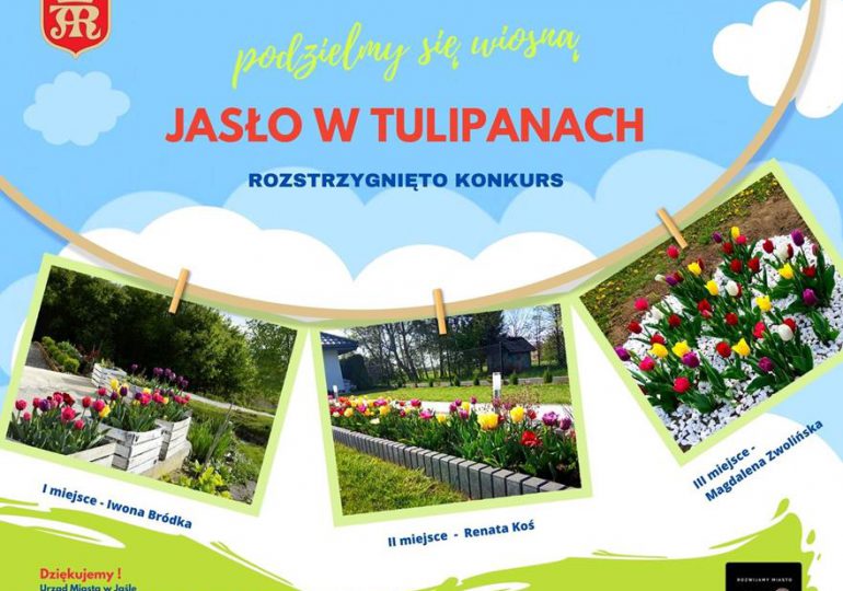 Jasło: Ogłoszenie wyników konkursu fotograficznego Jasło w tulipanach- podzielmy się wiosną!