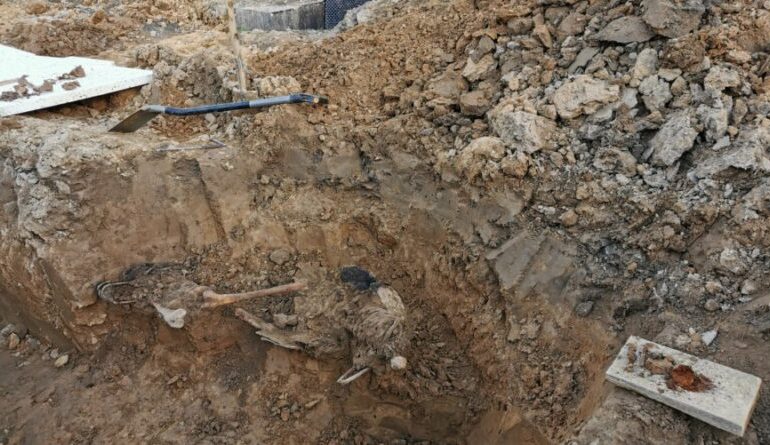 Ropczyce: Podczas prac budowlanych znaleziono fragment szkieletu