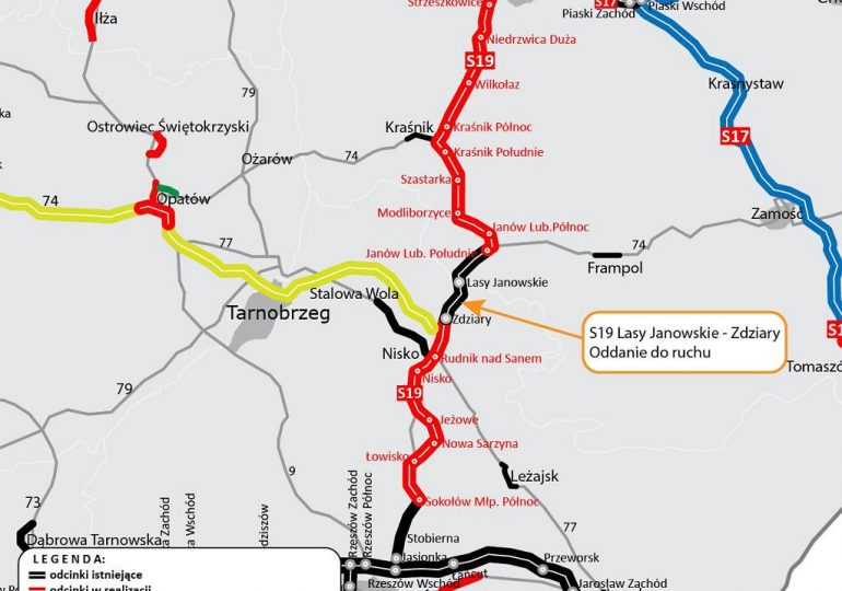 Polska: Kolejny odcinek drogi ekspresowej S19 oddany do użytku