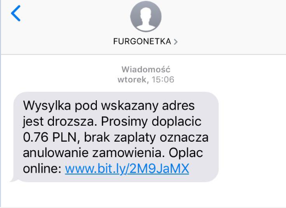 Polska: Uwaga na SMS-y z informacją o dopłatach do przesyłek