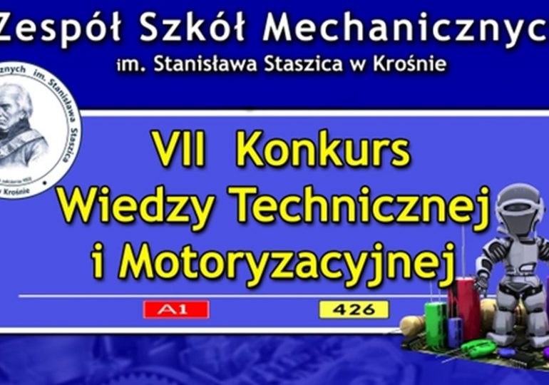 Krosno: IX Konkurs Wiedzy Technicznej i Motoryzacyjnej w Zespole Szkół Mechanicznych