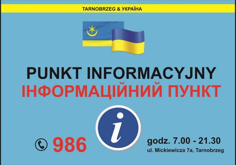 Tarnobrzeg: Uruchomiono Punkt informacyjny dla obywateli Ukrainy