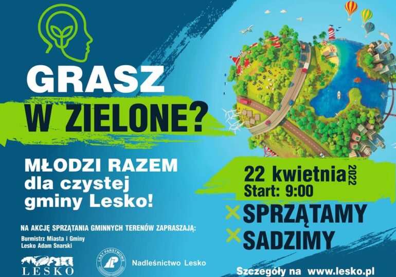 Lesko: Młodzi razem dla czystej gminy Lesko - akcja sprzątania świata