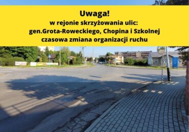 Jasło: Rusza przebudowa skrzyżowania ulic: gen. Grota-Roweckiego, Chopina i Szkolnej - obowiązuje czasowa zmiana organizacji ruchu