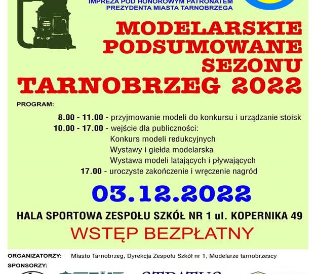 Tarnobrzeg: IV Ogólnopolski Konkurs Modelarski MPS Tarnobrzeg 2022