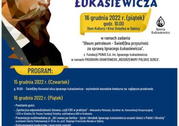 Dębica: Zaproszenie - „Dziedzictwo Ignacego Łukasiewicza” – konferencja podsumowująca