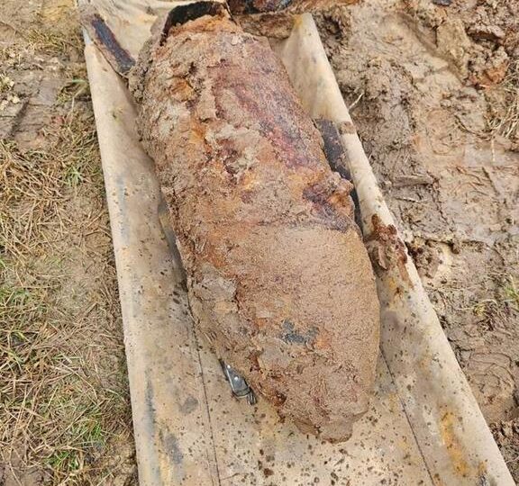 Ropczyce: Bomba z czasów II wojny światowej znaleziona w Ostrowie