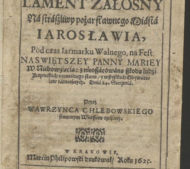 Jarosław: Zapomniany XVII-wieczny poemat zabrzmi w Jarosławiu