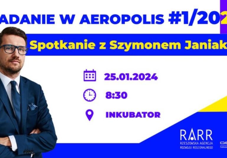 Rzeszów: Zaproszenie na ŚNIADANIE w AEROPOLIS – Spotkanie z Szymonem Janiakiem